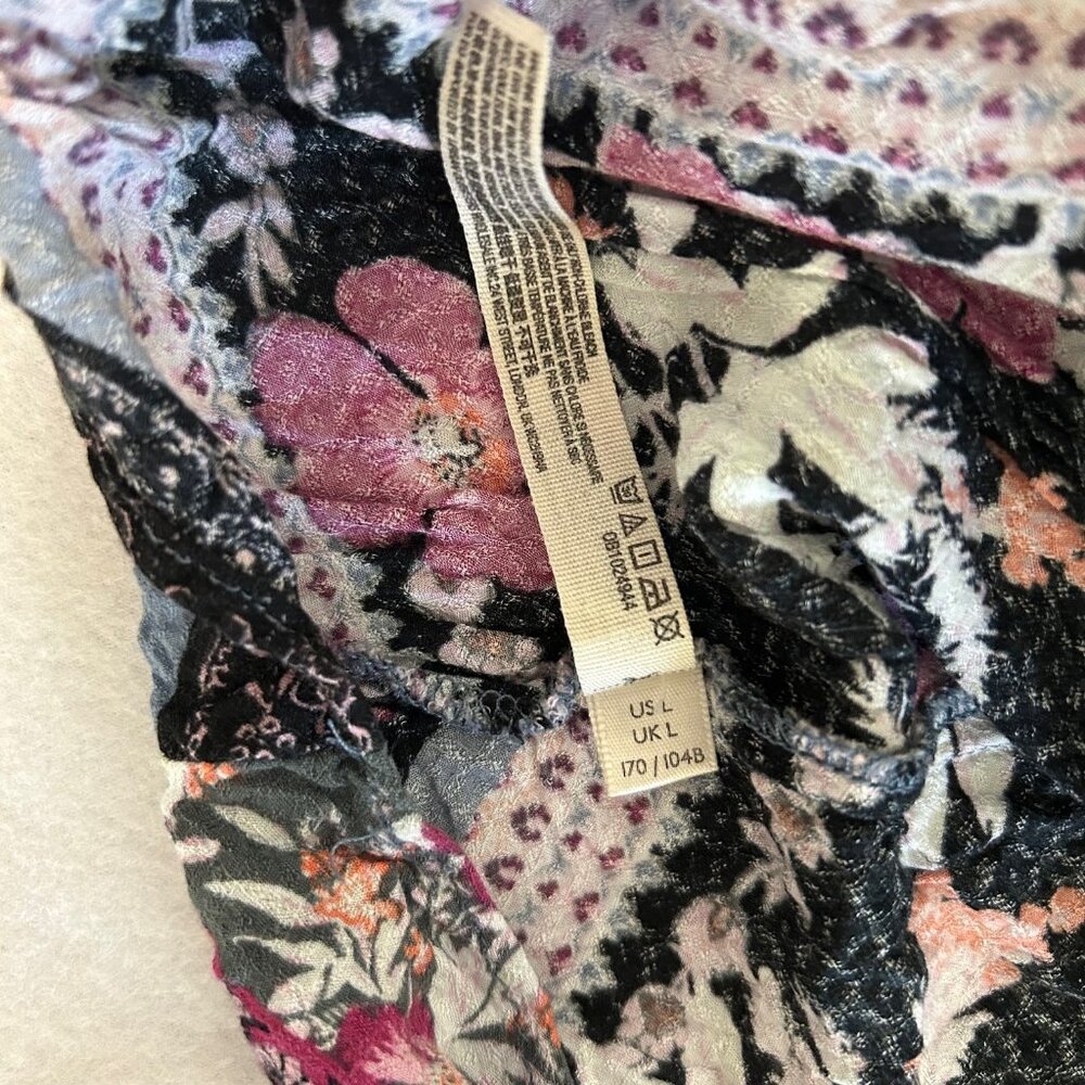 Free People Stevie Patchwork Lace Maxi Slip Dress Boho Large Light Festival - Picture 8 of 8